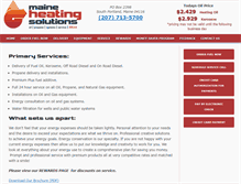 Tablet Screenshot of maineheatingsolutions.com